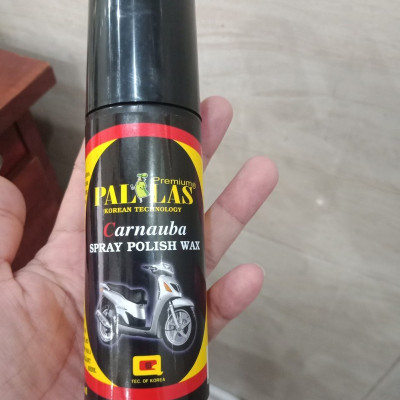 Chai xịt dưỡng bóng sơn và bóng da, làm đen nhựa nhám Pallas Wax 120ml tăng độ bóng, nổi bật màu sắc, chống bám bụi