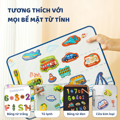 Bảng chữ cái tiếng anh và bảng số nam châm cho bé Mideer Letter Magnets - Number Magnets, Đồ chơi cho bé 3,4,5,6 tuổi