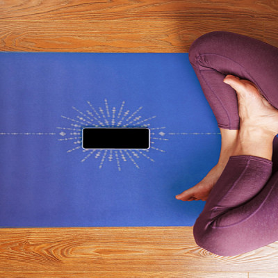 Thảm tập yoga chính hãng Yvonne, Pole Star Blue (TẶNG KÈM 3 PHẦN QUÀ), dày 6mm, bề mặt nhám, siêu bám, chống trơn trượt, thấm hút mồ hôi, càng nhiều mồ hôi càng bám, dễ vệ sinh, bề đẹp, sang trọng