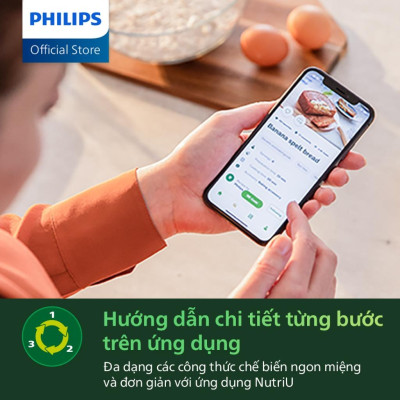 Nồi chiên không dầu Philips Hd9285/90, 7.2Lit - 2000w, Hàng Chính Hãng