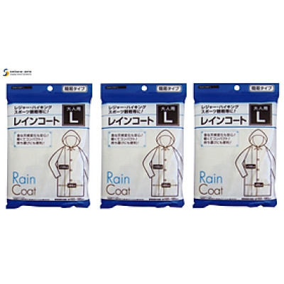 Combo 03 Đồ đi mưa trong suốt Seiwa Pro Rain Coat - Nội địa Nhật Bản
