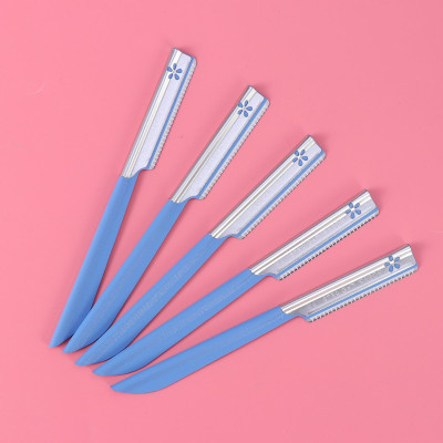 Dao Cạo Lông Mày Lưỡi Thép Có Màng Bảo Vệ Dành Cho Nữ Kai Kazor BTM Beauty Guar 00661 (Set 5 Cây)