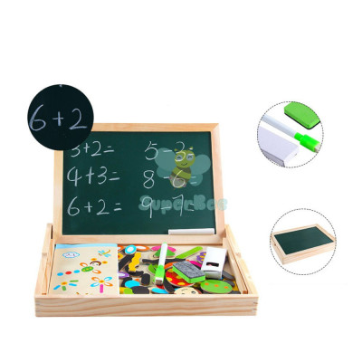 Bộ Tranh Gỗ Nhiều Họa Tiết ,  Các Con Số , Kí Tự Làm Toán Giúp Cho Bé Tập Nhận Diện Bằng Gỗ Nam Châm , Hai Mặt Bảng Cao Cấp Cho Bé PaKaSa - Hàng Chính Hãng  