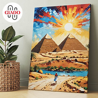 Tranh ảnh thờ treo tường hoặc tranh để bàn mẫu Kim Tự tháp đôi Ai Cập