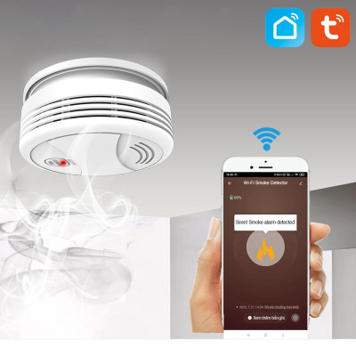 Thiết Bị Báo Cháy - Cảm Biến Báo Khói DAMAS YG03 - Kết Nối Ứng Dụng Thông Minh, Cảnh Báo Qua Apps, Không Dây, Dễ Lắp Đặt