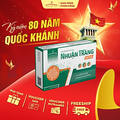 Viên uống Nhuận TràngNova hỗ trợ nhuận tràng, giảm táo bón, tăng cường sức khoẻ đường ruột (20 viên) - Nutramed