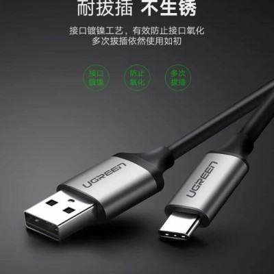 Ugreen UG50544CM183TK 1.5M màu Xám Cáp chuyển đổi TYPE C sang HDMI dương + hỗ trợ cổng USB cấp nguồn - HÀNG CHÍNH HÃNG