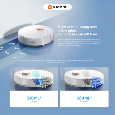 Robot Hút Bụi Lau Nhà Xiaomi Robot Vacuum S40C - Lực hút 5000 Pa - Tránh Vật Cản - Hàng Chính Hãng