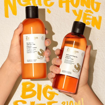 Toner nước nghệ Hưng Yên Cocoon 310ml giúp da sáng mịn rạng rỡ thuần chay