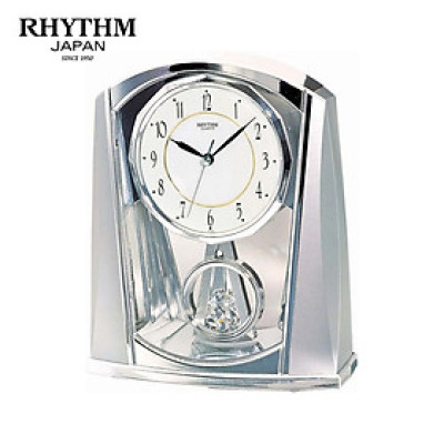 Đồng hồ để bàn Nhật Bản Rhythm 4RP772WR19 Kt 17.8 x 21.3 x 7.6cm, 750g Vỏ nhựa, Dùng Pin