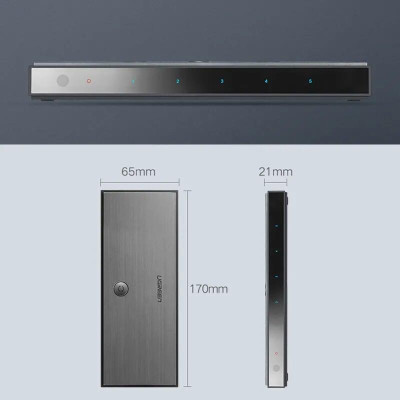 Ugreen UG50710CM189TK Bộ gộp HDMI 5 vào 1 chuẩn HDMI 2.0 - HÀNG CHÍNH HÃNG