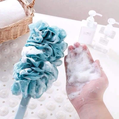 Cây bông tắm cán dài chà lưng tẩy tế bào chết tiện dụng- Màu ngẫu nhiên MDNT25