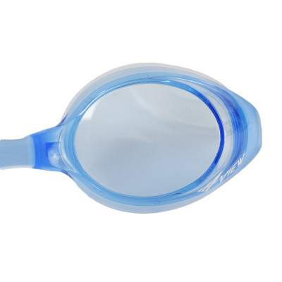 Bộ Kính Bơi VIEW V610 CLB (Xanh Trắng) Chống Sương Mù Chống tia UV Và Nón Bơi View V31 (Xanh nhạt) - Hàng chính hãng 100% sản xuất tại Nhật Bản