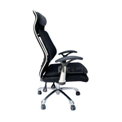 Ghế làm việc chân xoay ngả lưng nằm thư giãn CM4287-M Lưng lưới nệm vải lưới ngồi 2 lớp chân thép xoay nâng hạ hcm