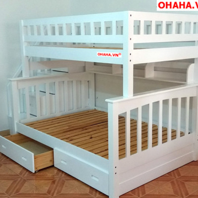 Giường Tầng Cao Cấp USA OHAHA -GT (Dưới 1m4, Trên 1m2)