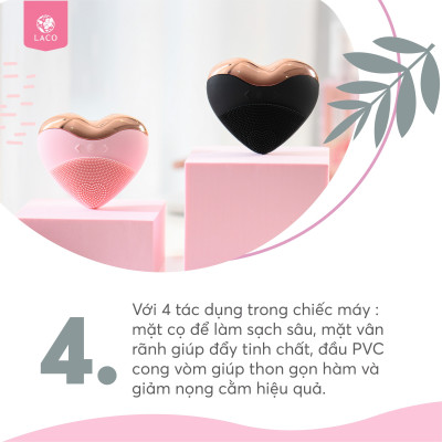 LACO CLEANING FACIAL LUXURY Máy Rửa Mặt LacoLuxury chính hãng 100% sạch sâu, tan nọng cầm