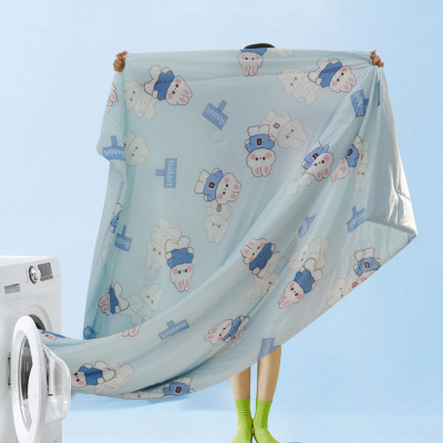 [CHĂN HÈ MÁT LẠNH] Mền lạnh I Cool Advance NIN House NM8029 2mx2m2 hoạ tiết chữ | Chăn chần cotton Ice Silk, Chăn điều hoà nhiều độ