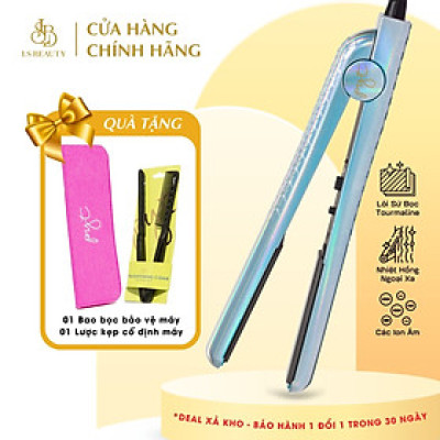 Máy Duỗi Tóc PYT Ceramic Styling Tool Laser Print (2 trong 1) - Màu Kim Cương Bạc - Nhiệt Hồng Ngoại Xa - Kết Hợp Kẹp Và Uốn Tóc