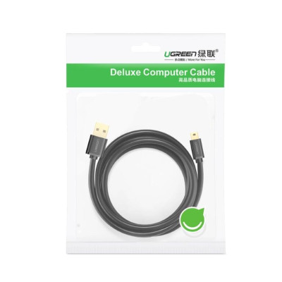Ugreen UG10354US132TK 0.5M màu Đen Cáp sạc truyền dữ liệu USB 2.0 sang MINI USB đầu mạ vàng - HÀNG CHÍNH HÃNG
