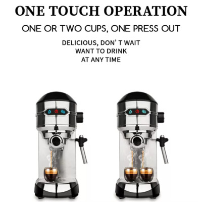 Máy pha cà phê Espresso nhãn hiệu DSP KA3065 - Áp suất 15 bar, có công suất hoạt động mạnh mẽ lên đến 1450W - HÀNG NHẬP KHẨU