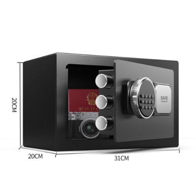 Két Sắt Mini SAFE Két Sắt Mini Thông Minh Mở Khóa Sổ Điện Tử Màu Đen, vàng sang trọng