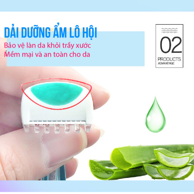 Set 02 chiếc Dao cạo vùng kín Kai Bikini Line - Hàng nội địa Nhật Bản