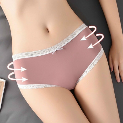 Combo 4 Quần Lót Nữ su lụa cao cấp co giãn mềm mịn (giao màu ngẫu nhiên) - Freesize