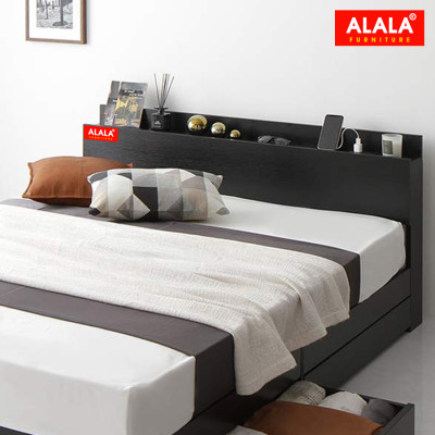 Giường ngủ ALALA43 cao cấp/ Miễn phí vận chuyển và lắp đặt/ Đổi trả 30 ngày/ Sản phẩm được bảo hành 5 năm từ thương hiệu ALALA/ Chịu lực 700kg