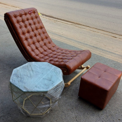 Ghế thư giãn đọc sách bập bênh Juno Sofa rộng 60 cm x dài 1m2 x cao 95 cm ( Tặng đôn kệ chân 40 x 55 cm )