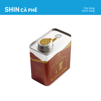 Cà phê Khe Sanh Blend - SHIN Cà phê - Cà phê pha phin - Hộp thiếc 200g