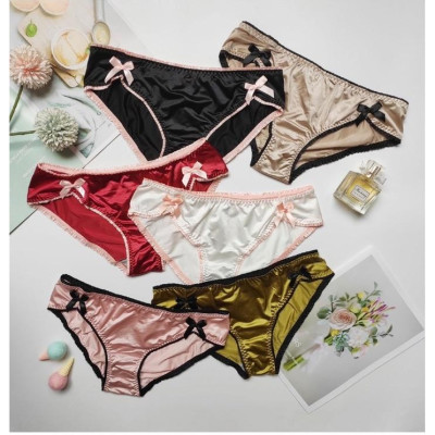 Quần Lót Pink Play Phối Nơ Cạp Thấp Gợi Cảm Hàng Cao Cấp WL77