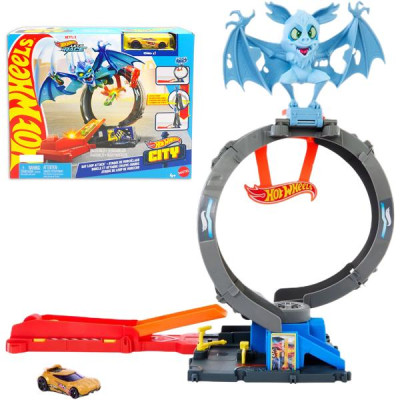 Đồ Chơi Mô Hình Trạm Lốp Xe Dơi Siêu Đẳng - Hot Wheels HTN78/HDR29