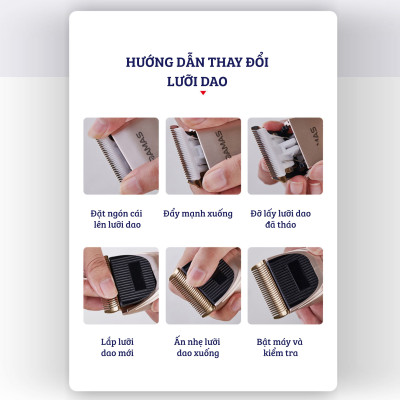 Tông Đơ Cắt Tóc Damas DH-6820 – Thiết Kế Đa Năng Chống Nước Tuyệt Đối Nhỏ Gọn, An Toàn – Tặng Kèm Bộ Đồ Chuyên Dụng Chuẩn Salon – Hàng Chính Hãng