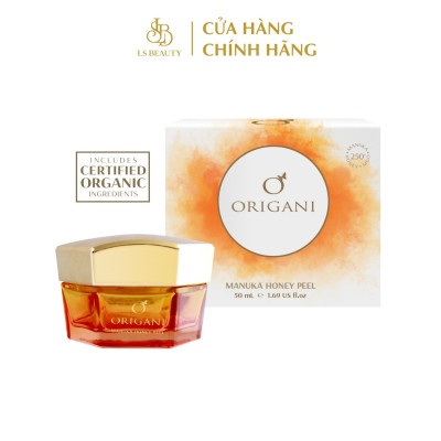 Mặt Nạ Tẩy Da Chết Mật Ong Manuka Origani (MGO 250+) Dòng Sản Phẩm Hữu Cơ Dạng Gel Dễ Dàng Sử Dụng Nhanh Chóng, Không Tổn Thương Bề Mặt Da - 50ml Giúp Làm Sạch, Mềm Mịn Và Làm Đều Màu Da