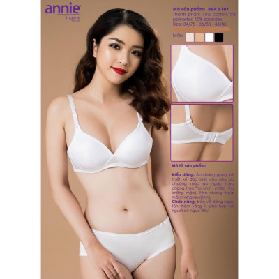 BFA 8107. Áo ngực annie không gọng, đệm mỏng, siêu mềm mịn, thoải mái, dễ chịu