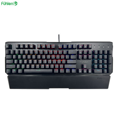 Bàn phím cơ Blue switch Fuhlen D (Destroyer), Phím Gaming Led RGB 7 màu RAINBOW- Hàng chính hãng