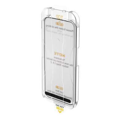 Kính cường lực khung tự dán cho iPhone 14 / 14 Plus / 14 Pro / 14 Pro Max hiệu WIWU SQ-008 Easy install - Viền siêu mỏng 0.33mm, chống mẻ cạnh, Phủ nano siêu mượt - Hàng nhập khẩu