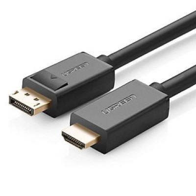 Ugreen UG10203DP101TK 3M Màu Đen Cáp chuyển đổi Displayport sang HDMI thuần đồng - HÀNG CHÍNH HÃNG