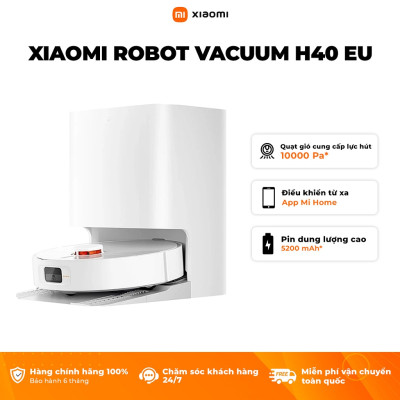 Robot Hút Bụi Lau Nhà Xiaomi Robot Vacuum H40 - Lực Hút Mạnh 10000Pa - Bảo Hành 12 tháng