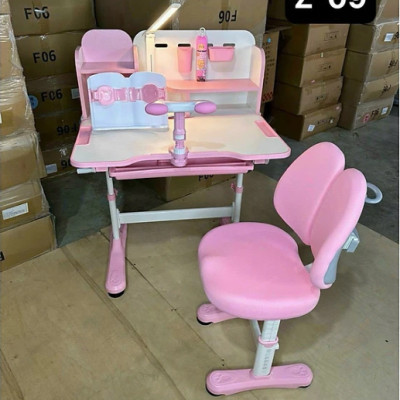 Bộ bàn ghế học sinh tiểu học có nâng hạ tay quay chỉnh góc 45 độ CTK08 Tundo ngang 80cm