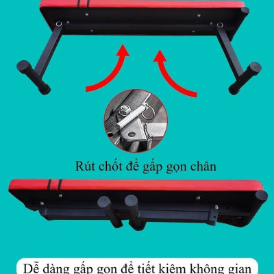 Ghế Băng Tập Tạ,Ghế Vớt Tạ Gấp Gọn AC-5001 Chịu Tải 200kg Chính Hãng Đại Nam Sport