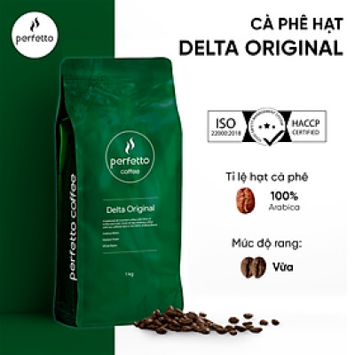 Cà phê hạt Perfetto - Delta Original (1000g)