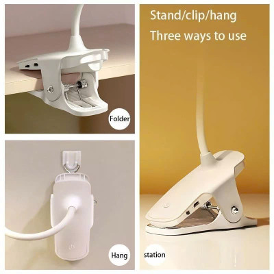 Đèn Học Kẹp Bàn Chống Cận Cho Học Sinh PaKaSa , Đèn Cảm Ứng Kẹp Bàn Xoay 360 Độ - Hàng chính hãng