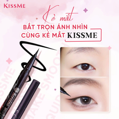 Bút Kẻ Mắt Nước Không Trôi Không Lem Kissme Heroine Make Nét Siêu Sắc Mãnh (3 Màu)