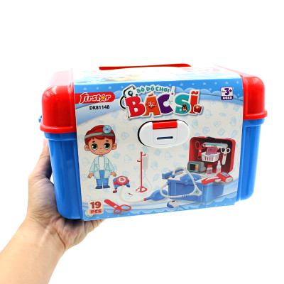 Bộ Đồ Chơi Bác Sĩ Màu Xanh (19 Chi Tiết) DK81148 - Duka