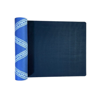 Thảm tập yoga chính hãng Yvonne, Blue Navy (TẶNG KÈM 3 PHẦN QUÀ) dày 6mm bề mặt nhám, siêu bám, chống trơn trượt, thấm hút mồ hôi, càng nhiều mồ hôi càng bám, dễ vệ sinh, bề đẹp, sang trọng