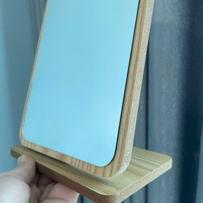 Gương Gỗ Hàn Quốc Để Bàn – Gương Trang Điểm Decor Vintage Sang Trọng - HÀNG CHÍNH HÃNG MINIIN