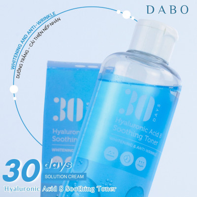 Nước hoa hồng Hyaluronic dưỡng trắng da chống nhăn siêu cấp ẩm - DABO Hyaluronic Acid 8 Soothing Toner 300ml