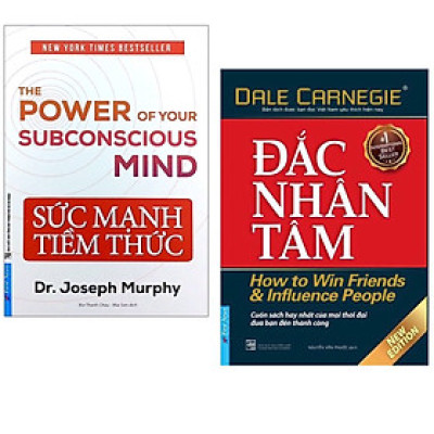 Combo 2 cuốn sách cực hay về kinh tế : Đắc Nhân Tâm + Sức Mạnh Tiềm Thức 2021 (Tặng Kèm Bookmark Happy Life)