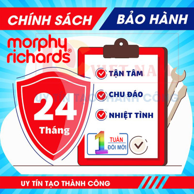 Máy xay sinh tố cầm tay 4 trong 1 Morphy Richards MR6006, công suất 600W, tích hợp 8 tốc độ quay cùng chế độ Turbo, dung tích cối chứa 500ml- Hàng chính hãng